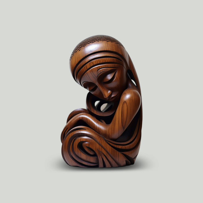 Handcrafted Wooden Decorative Sculpture